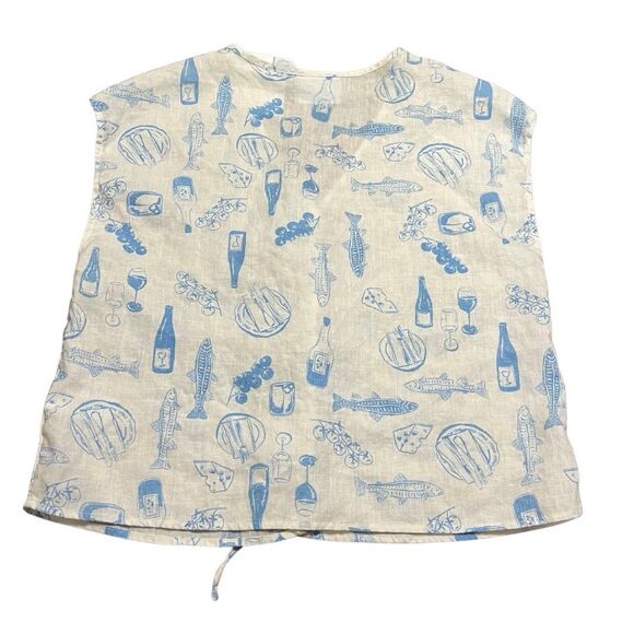 Cynthia Rowley 100% Linen Sardine Top Women’s Size Small - Picture 7 of 7